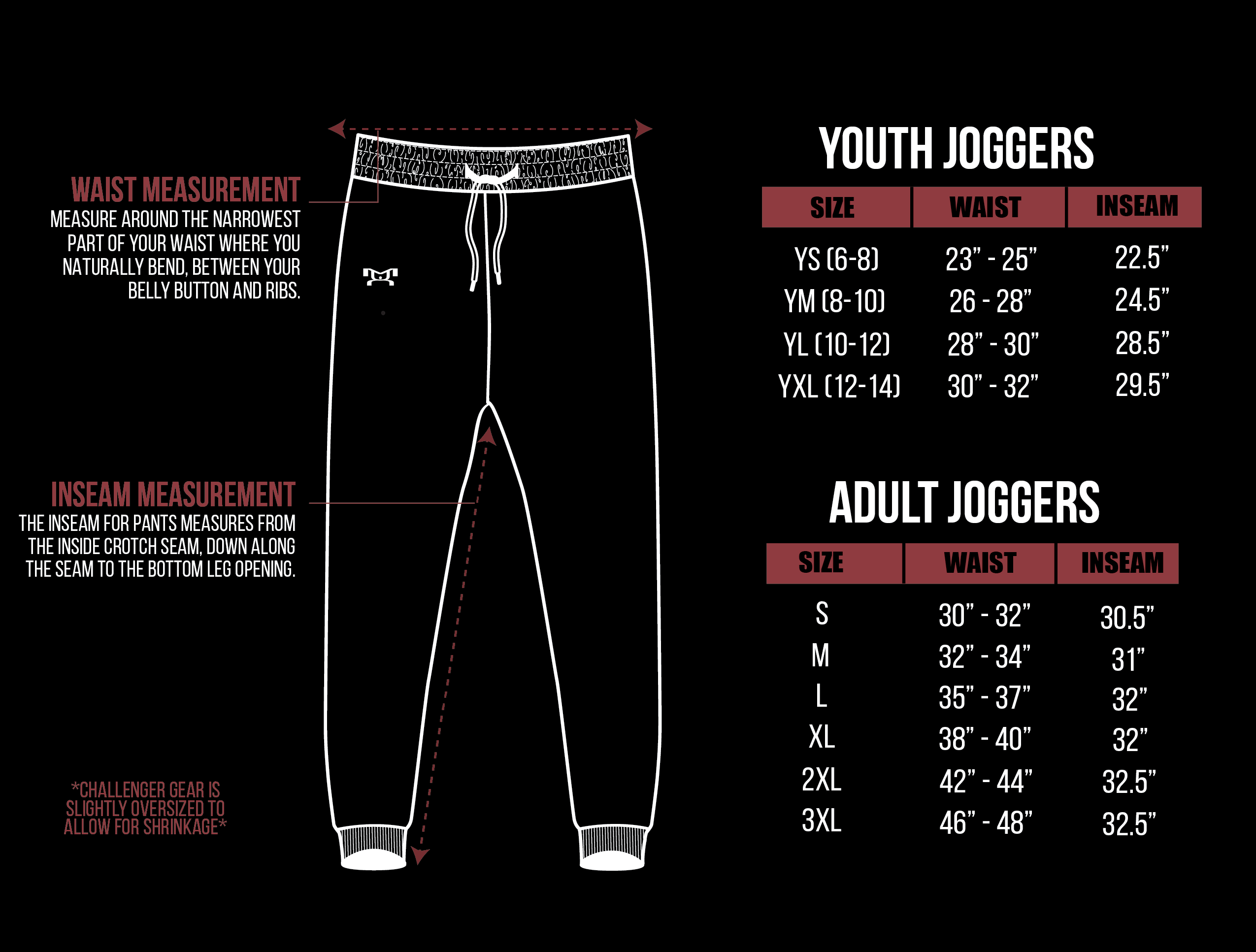 CHALLENGER JOGGERS