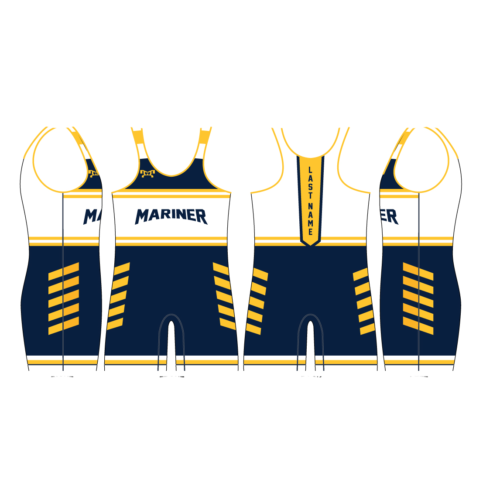 Mariner High School  White Singlet  2023