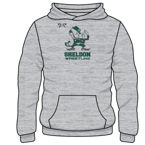 Sheldon High School Custom Sublimated Decal Grey Hoodie