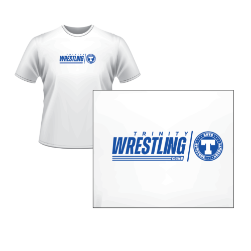 Trinity Wrestling Custom White Heat Press T Shirt