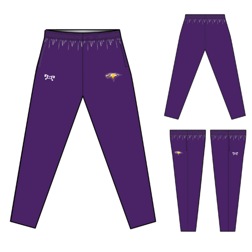 Rosewood Wrestling Club Sublimated Tapered Pants W/ Zipper