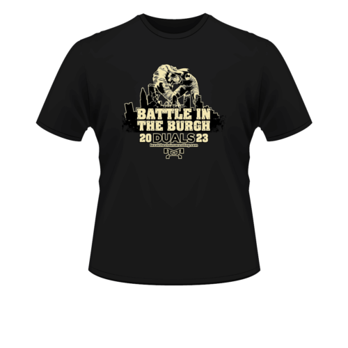 Battle in the Burgh Custom Black Heat Press T Shirt