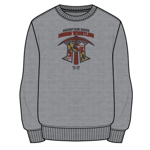 Mountain Ridge High School Sublimated Decal MOM Grey Crewneck