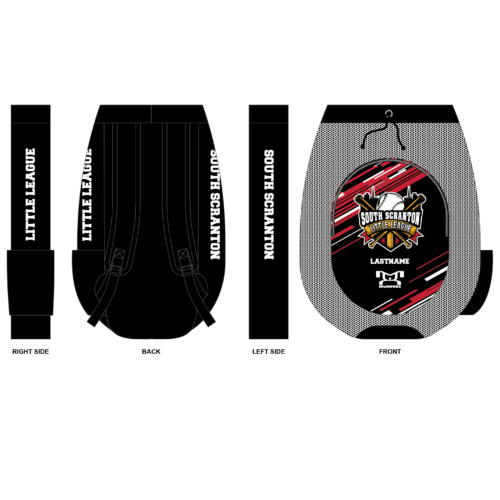 South Scranton Little League Baseball Custom MyHOUSE Gear Bag