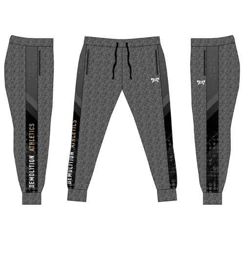 DEMOLITION Athletics Custom Joggers  (Heathered fabric may vary in color & texture)