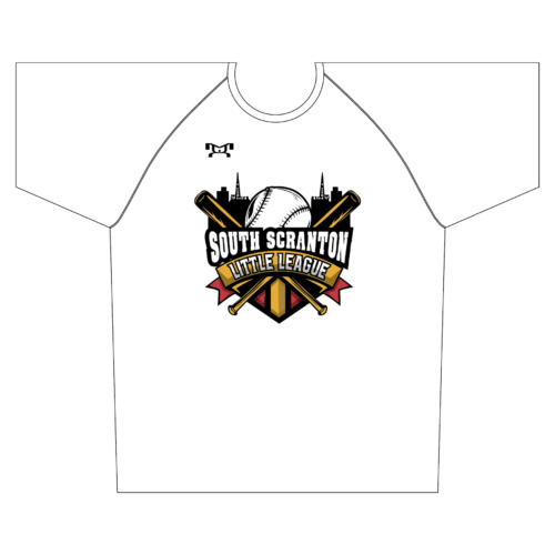 South Scranton Little League Baseball Sublimated White Dad Dri-Fit T-Shirt