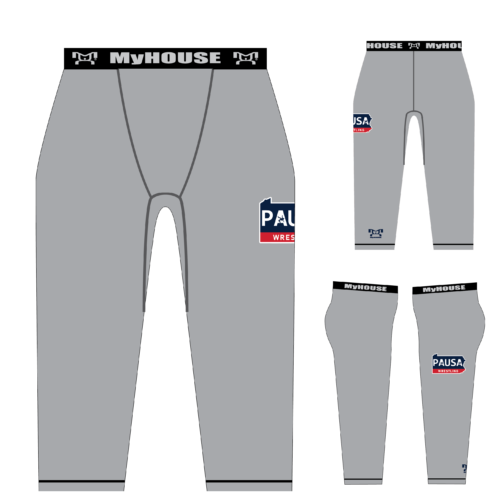 PAUSAW 2023 GRAY  Mens 3/4 LENGTH LEGGINGS