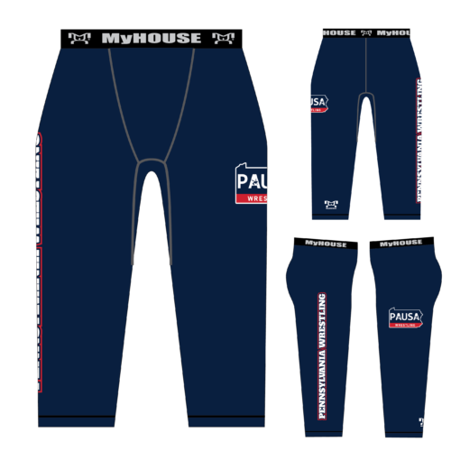PAUSAW 2023  MENS NAVY 3/4 LENGTH LEGGINGS
