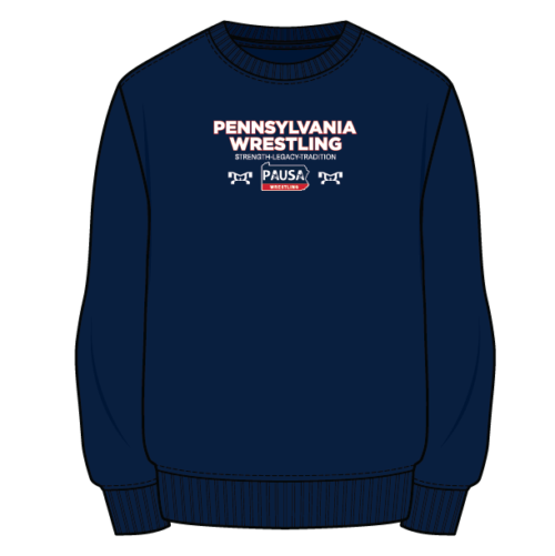 PAUSAW Custom Navy Crew-Neck