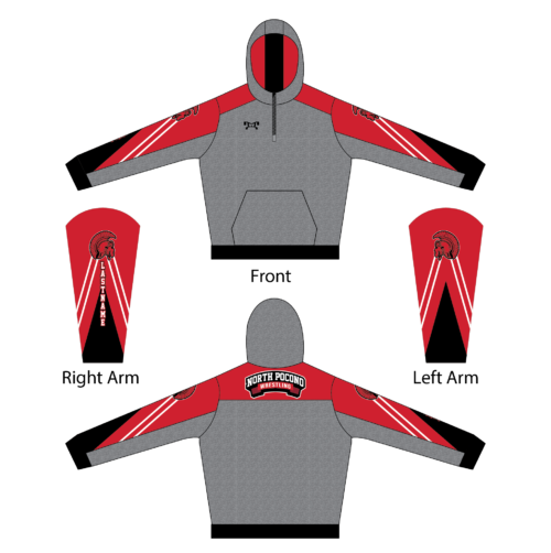 North Pocono YouthCustom Quarter Zip Hoodie  