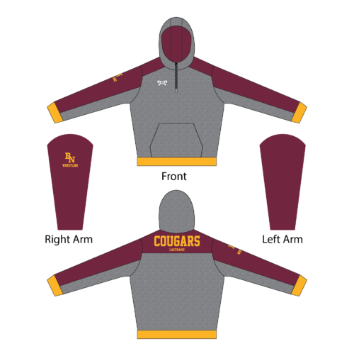 Bloomington North Custom Quarter Zip Hoodie
