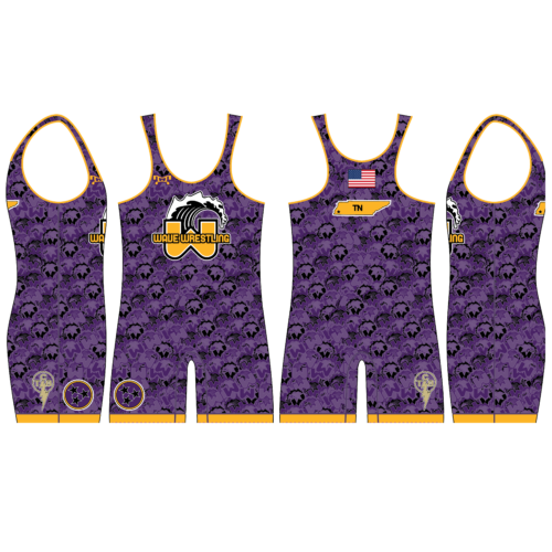 Wave Wrestling Purple Wave Men's Singlet