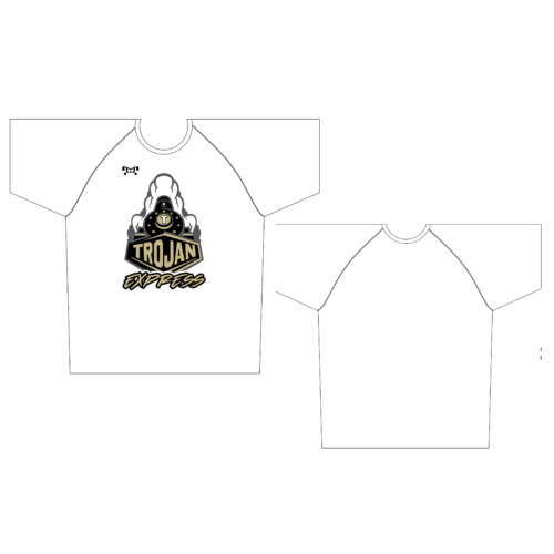 Trojan Express Wrestling Club Sublimated White Dri-Fit T-Shirt