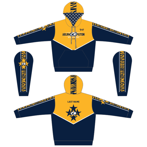 ARLINGTON  Sublimated Gold Hoodie