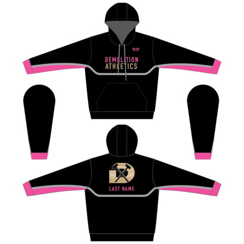 DEMOLITION Athletics Sublimated Pink Hoodie