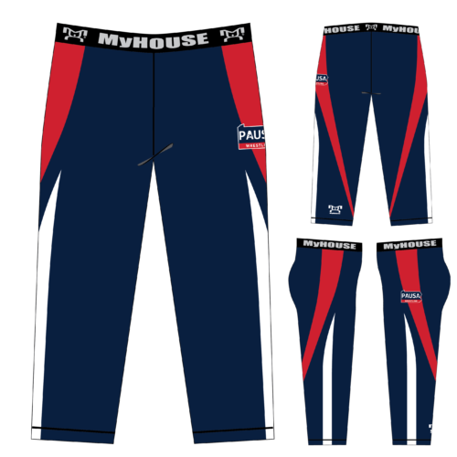 PAUSAW WOMENS 3/4 LENGTH NAVY LEGGINGS