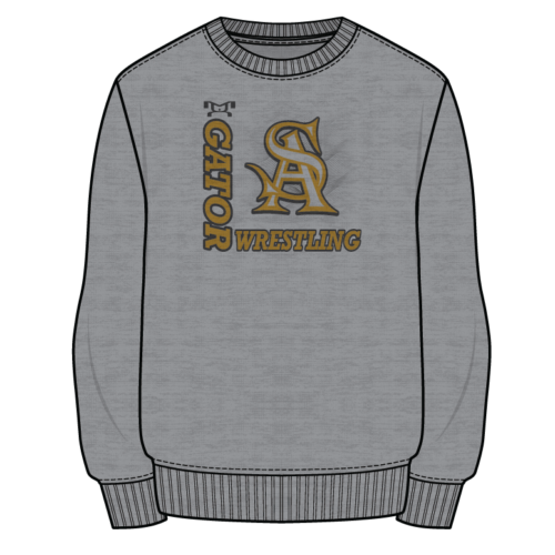 St Amant Sublimated Decal Grey Crewneck