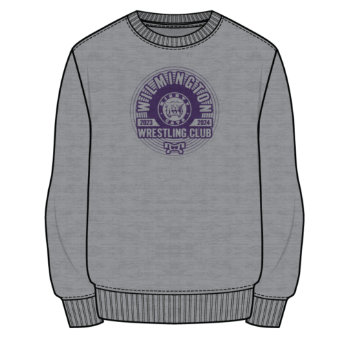Wilmington Wrestling Club Sublimated Decal Grey Crewneck