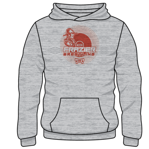 FRAZIER WRESTLING Custom Sublimated Decal Grey Hoodie