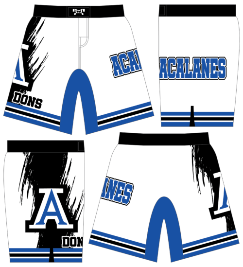 Acalanes High School WHITE Custom Fight Shorts