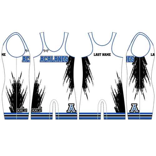 Acalanes High School Men's WHITE Singlet 2023