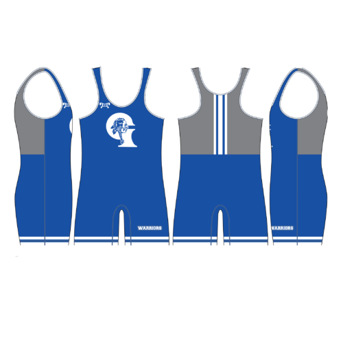 Glenpool High School Grey & Royal Singlet