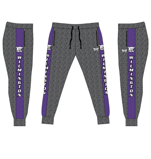 Wilmington Wrestling Club Custom  Joggers  (Heathered fabric may vary in color & texture)