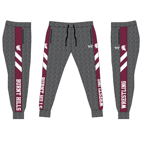 BH-BL Wrestling Custom Joggers   (Heathered fabric may vary in color & texture)