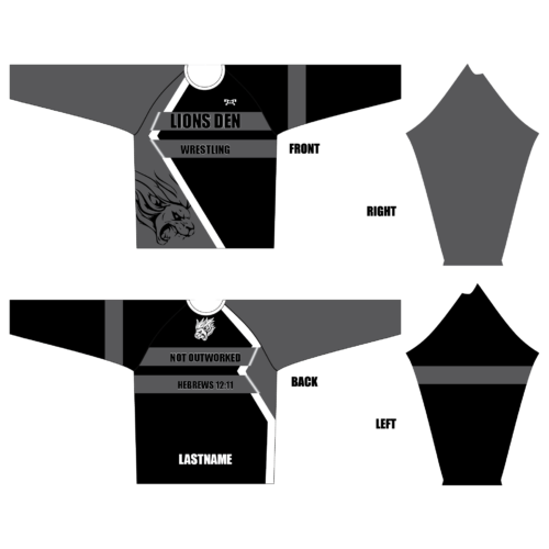 Lions Den Wrestling Club Long Sleeve Dri-Fit