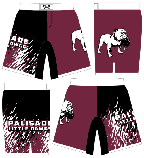 Palisade Little Dawgs Custom Fight Shorts 2023