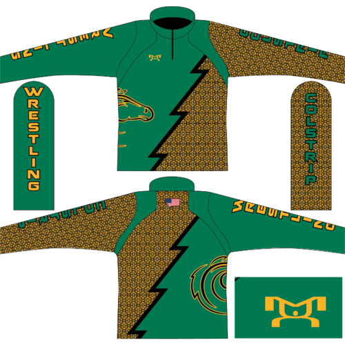 Colstrip Wrestling Club Custom Quarter Zip