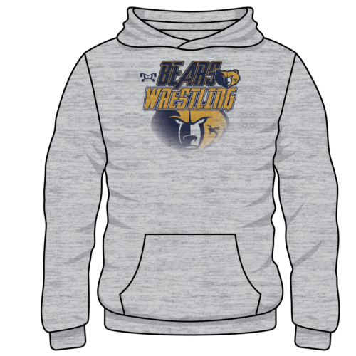 Rifle Custom Sublimated Decal Grey Hoodie