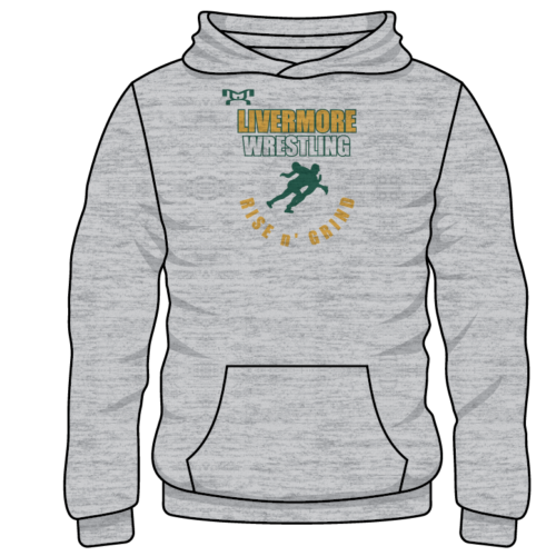 Livermore Custom Sublimated Decal Grey Hoodie  2023