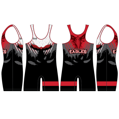 LAKE STATION WRESTLING WATERMARKED EAGLE Singlet