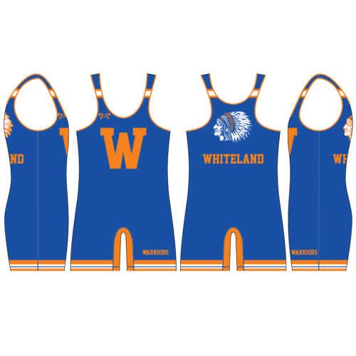 Whiteland Warriors  Royal Singlet