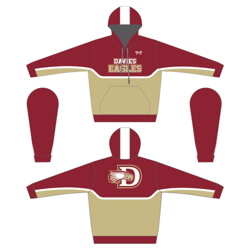 Davies Eagles Sublimated Full Zip Hoodie