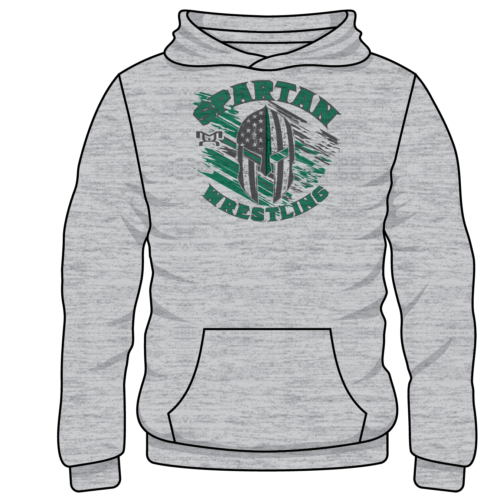 UNATEGO Custom Sublimated Decal Grey Hoodie