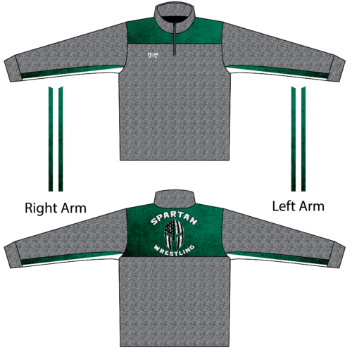 UNATEGO  Heathered Quarter Zip  (Heathered fabric may vary in color & texture)
