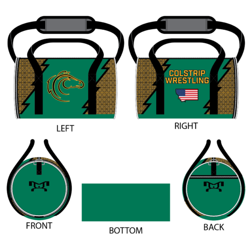 Colstrip Wrestling Club Custom Jr Duffel Bag