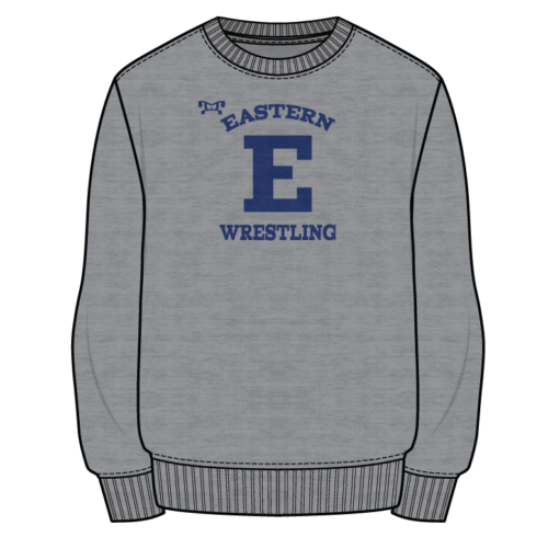 Eastern HS Sublimated Decal Grey Crewneck