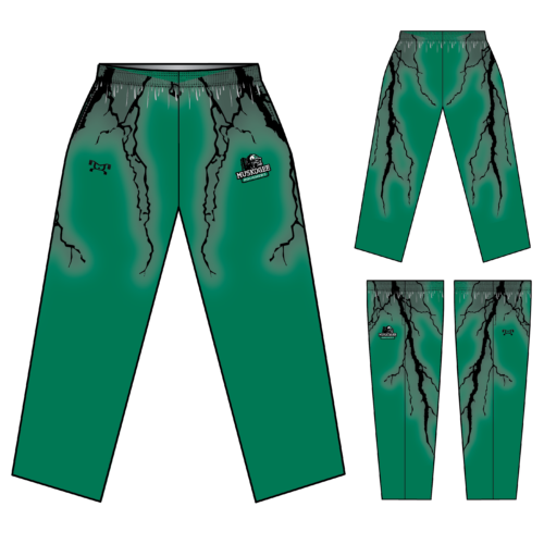Muskogee Roughers Black Lighting Athletic Pants