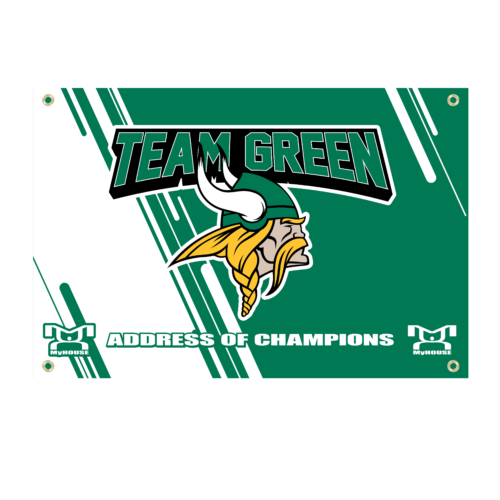 Team Green Elementary Custom Team Banner