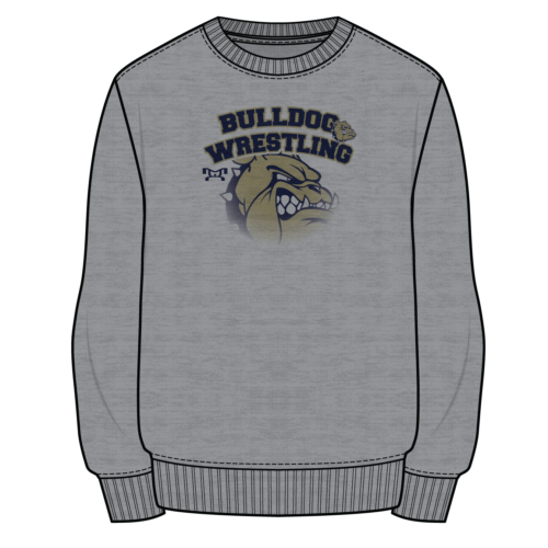 Beth Center Sublimated Decal Grey Crewneck