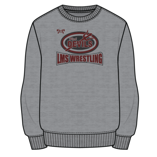 LMS Sublimated Decal Grey Crewneck