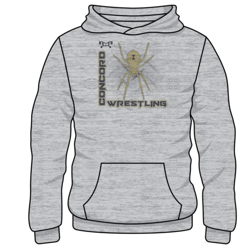 Concord HS Custom Sublimated Decal  Grey Hoodie