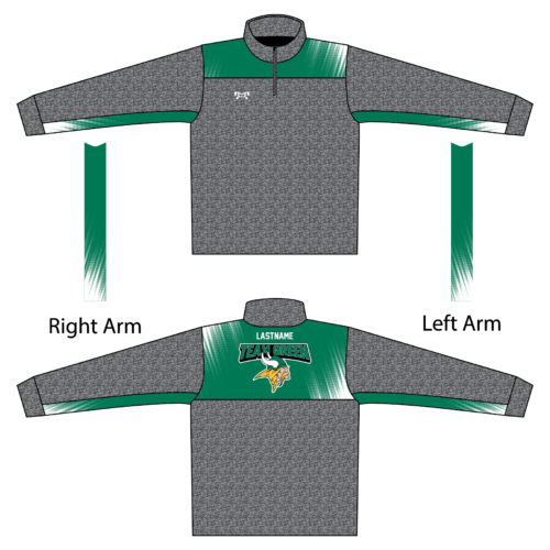 Team Green Elementary Heathered Quarter Zip  (Heathered fabric may vary in color & texture)