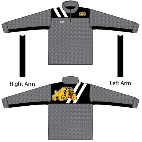 JWC Heathered Quarter Zip  (Heathered fabric may vary in color & texture)