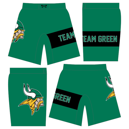 Team Green Elementary Custom Fight Shorts