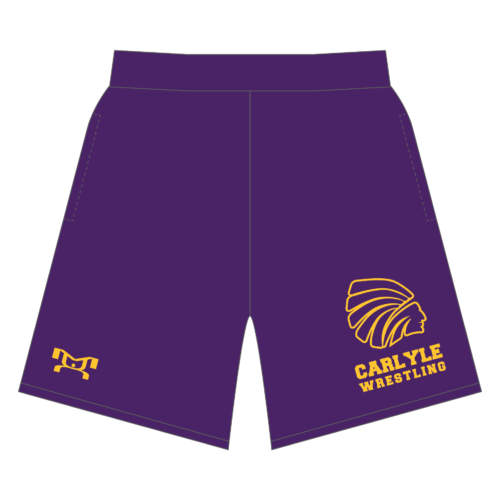 Carlyle Wrestling Club Custom Purple Mesh Shorts 2023