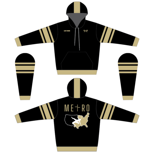 Metro Grappling Custom Sublimated Hoodie